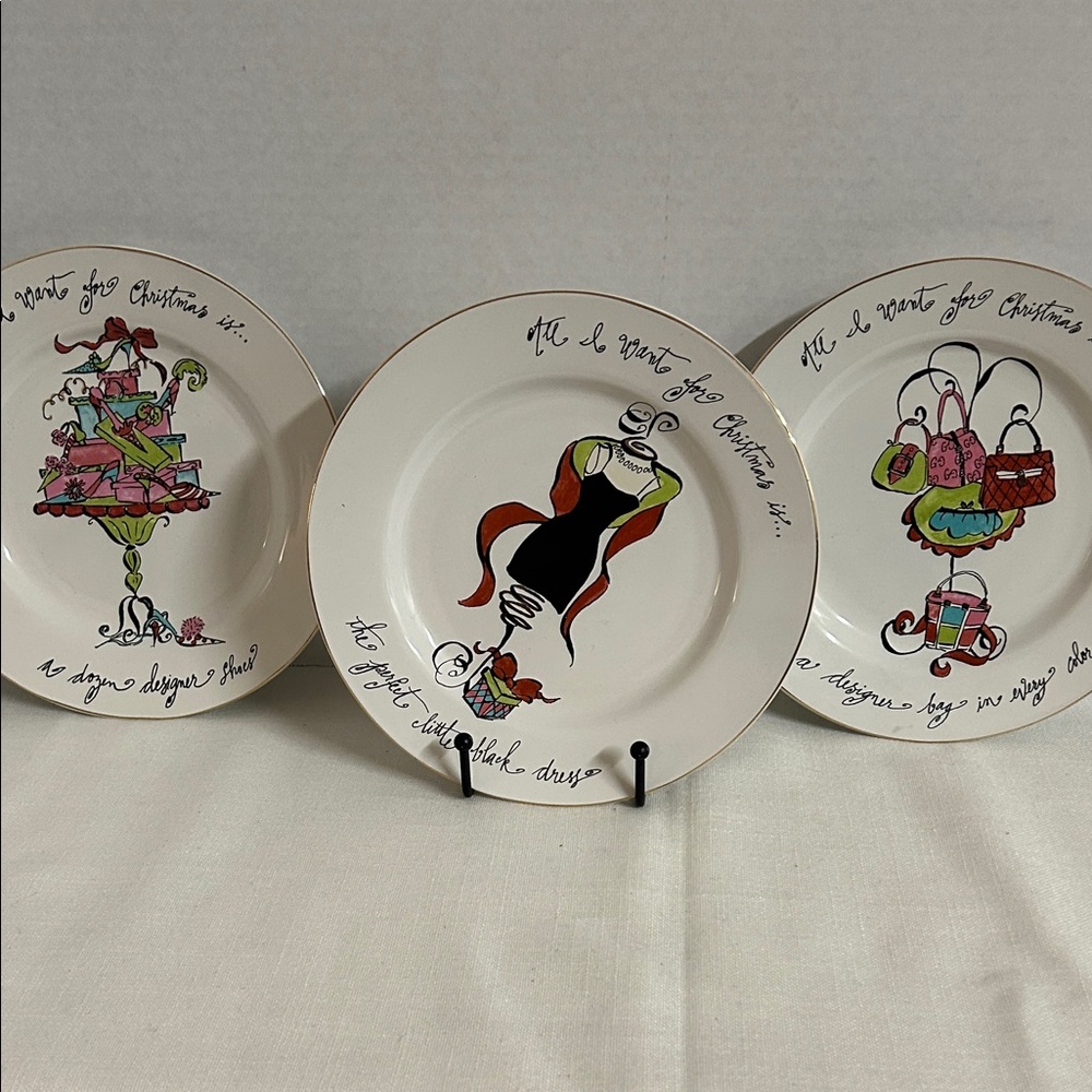 Designer Bag Christmas Plate